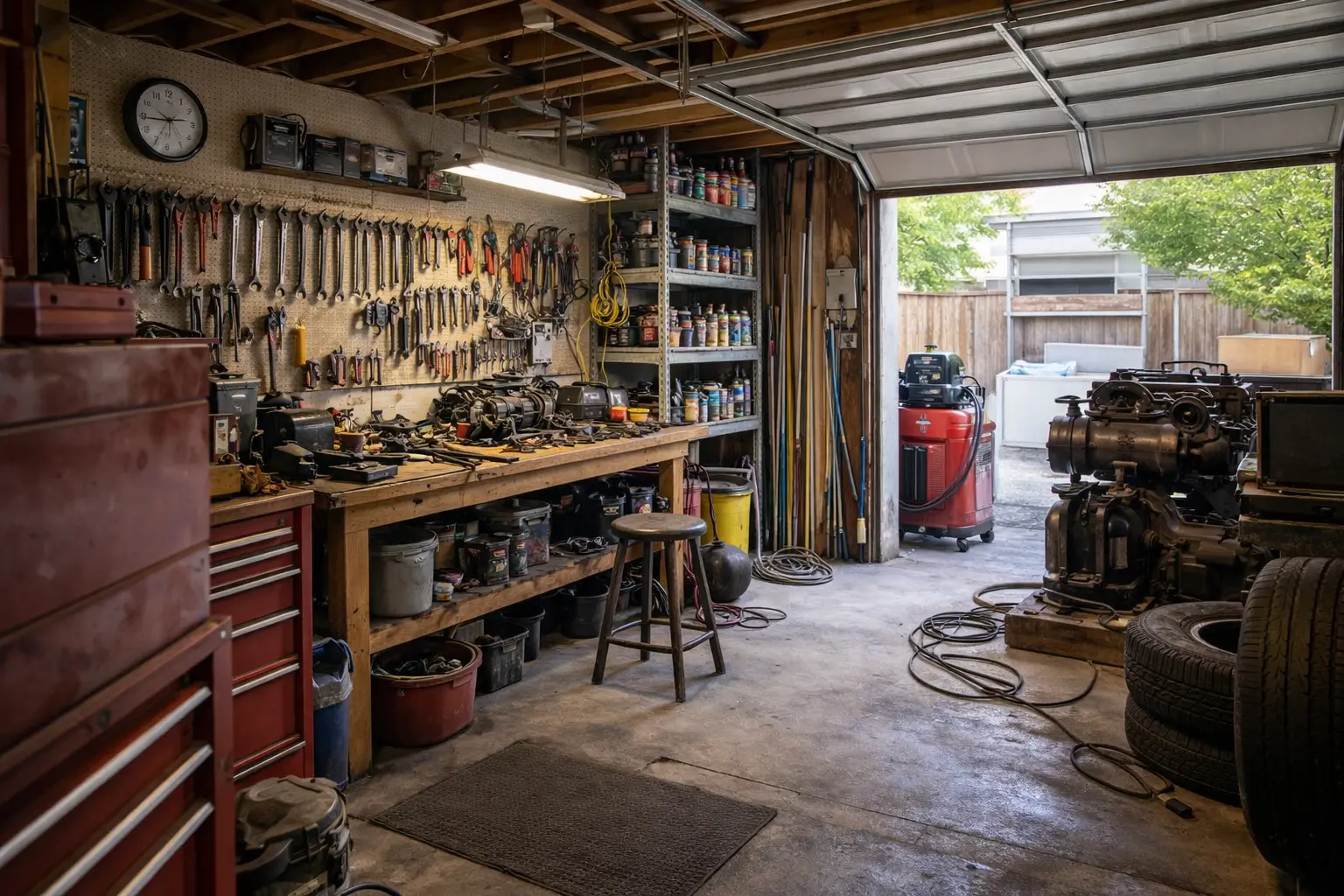 Transformation de garage en man cave